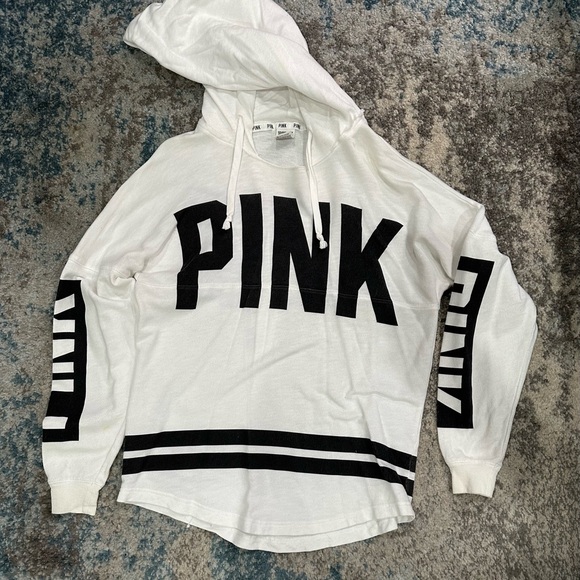 PINK White and Black Hoodie and Joggers Set - Picture 4 of 7